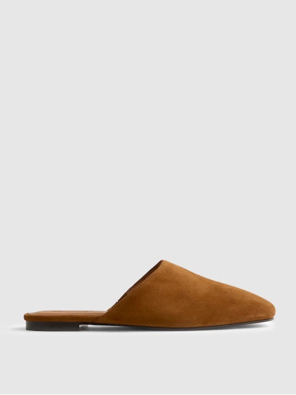 Madewell The Mylie Glove Mule in Glaze Walnut Brown Suede Size 6